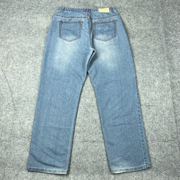 Redhead Jeans Mens‎ 34 X 34 Blue Straight Leg Faded Denim Pants VTG 90s Outdoors - Picture 6 of 12